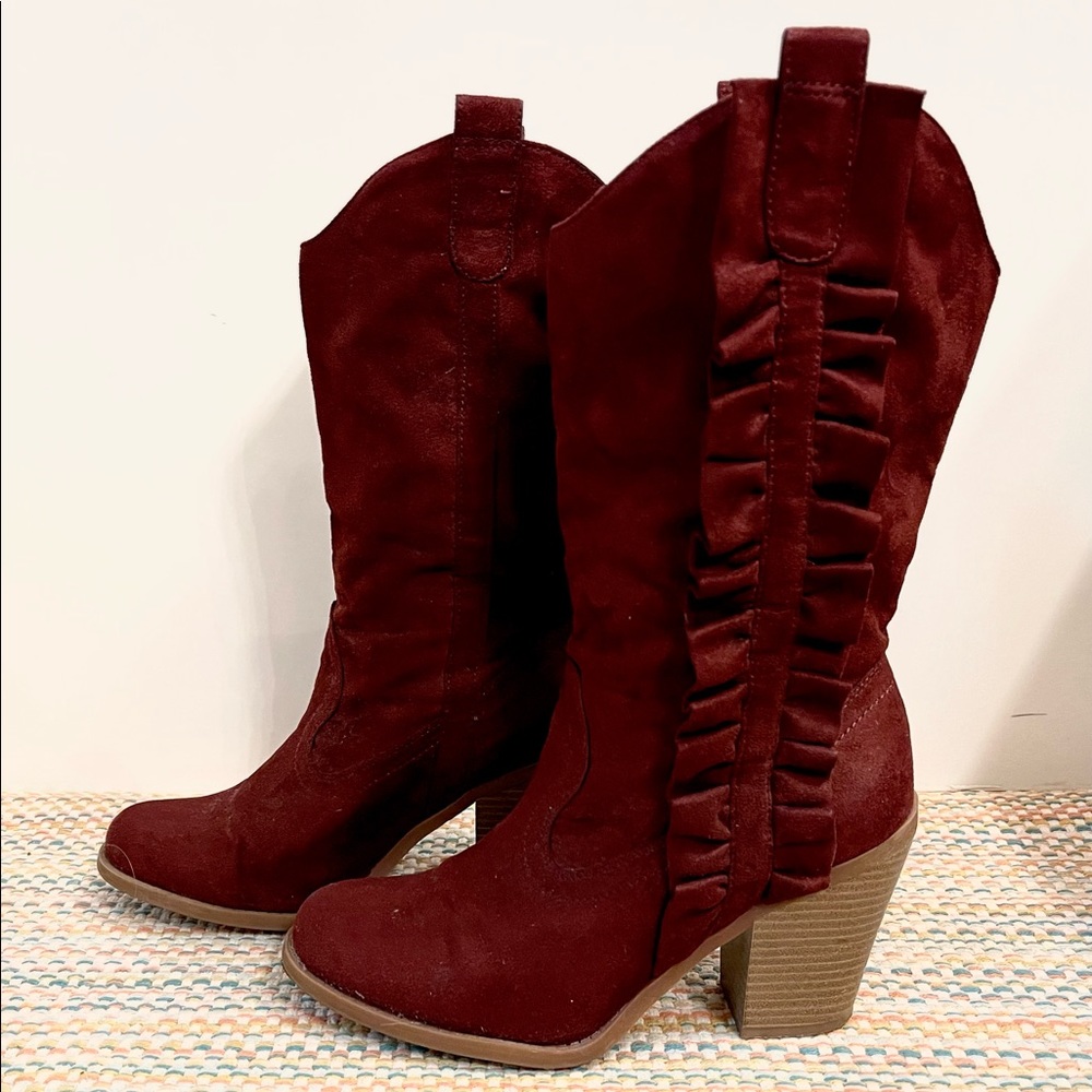 Maroon Boots